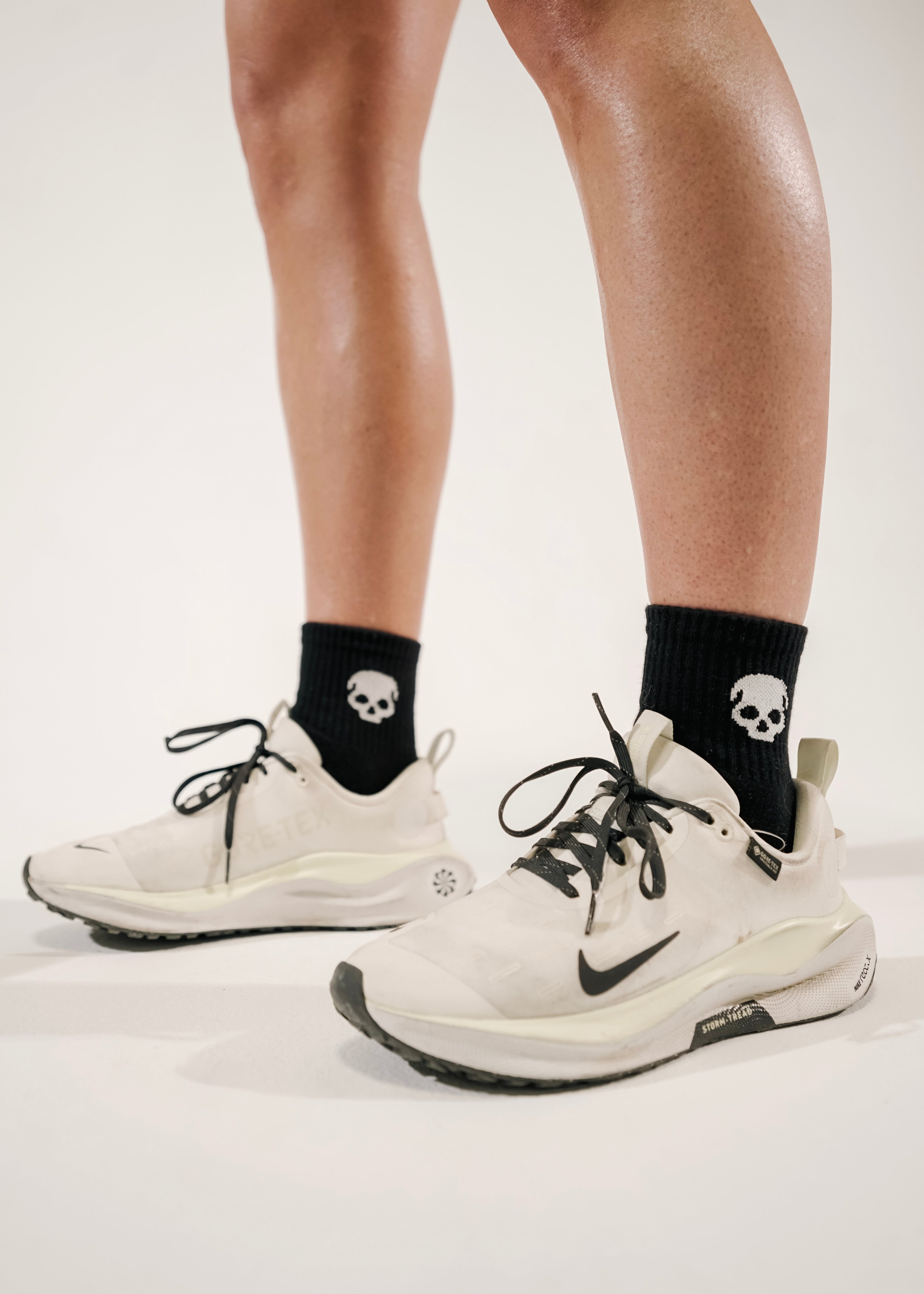 "ICON" QUARTER-LENGTH SOCKS - BLACK