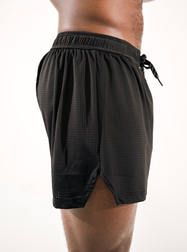 NORO 3" DISTANCE SHORTS - BLACK (UNISEX)