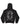 'DIMENSIONS' HOODIE, UNISEX - WASHED BLACK