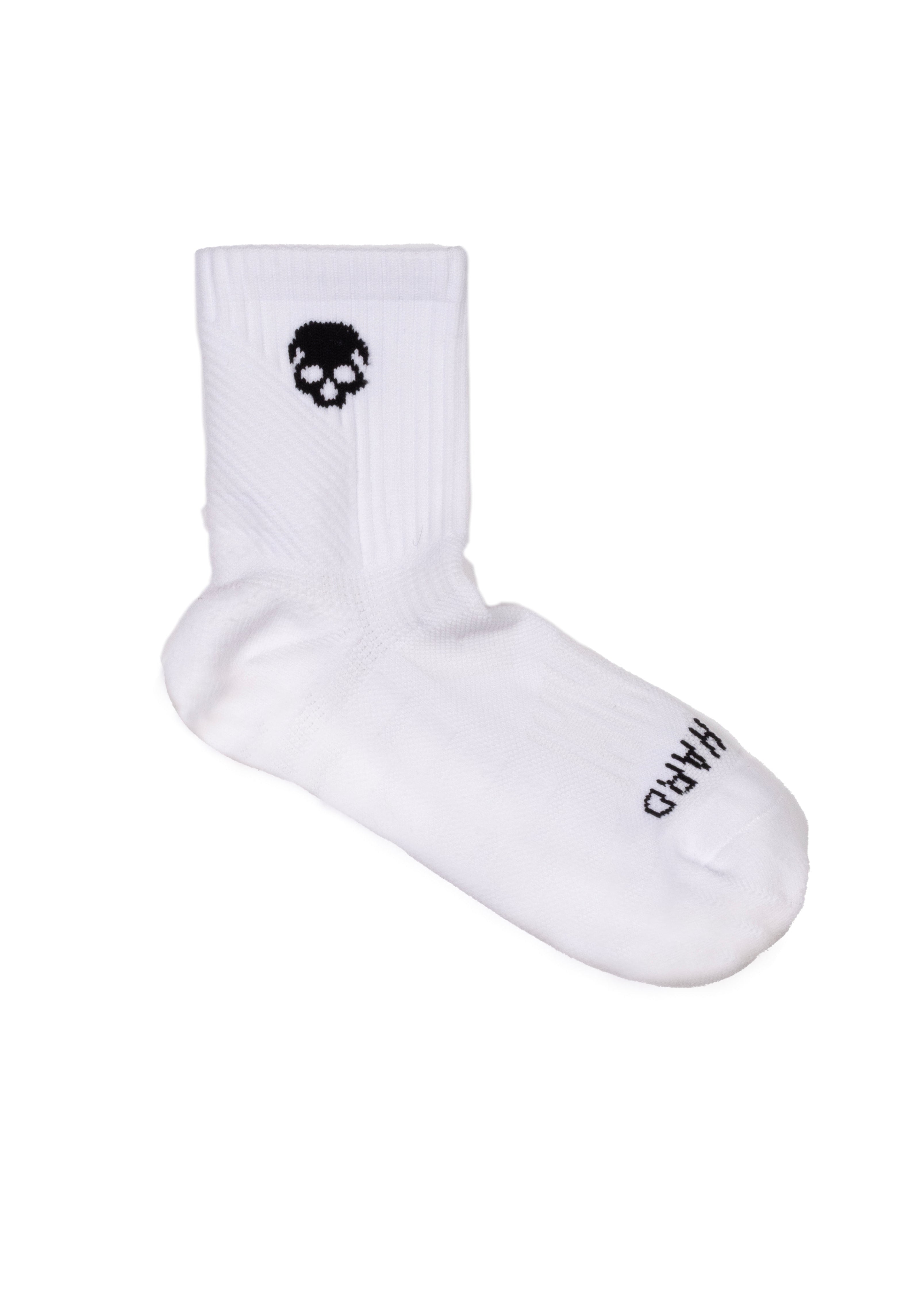 "ICON" CUSHION RUN SOCKS - WHITE (2 PACK)
