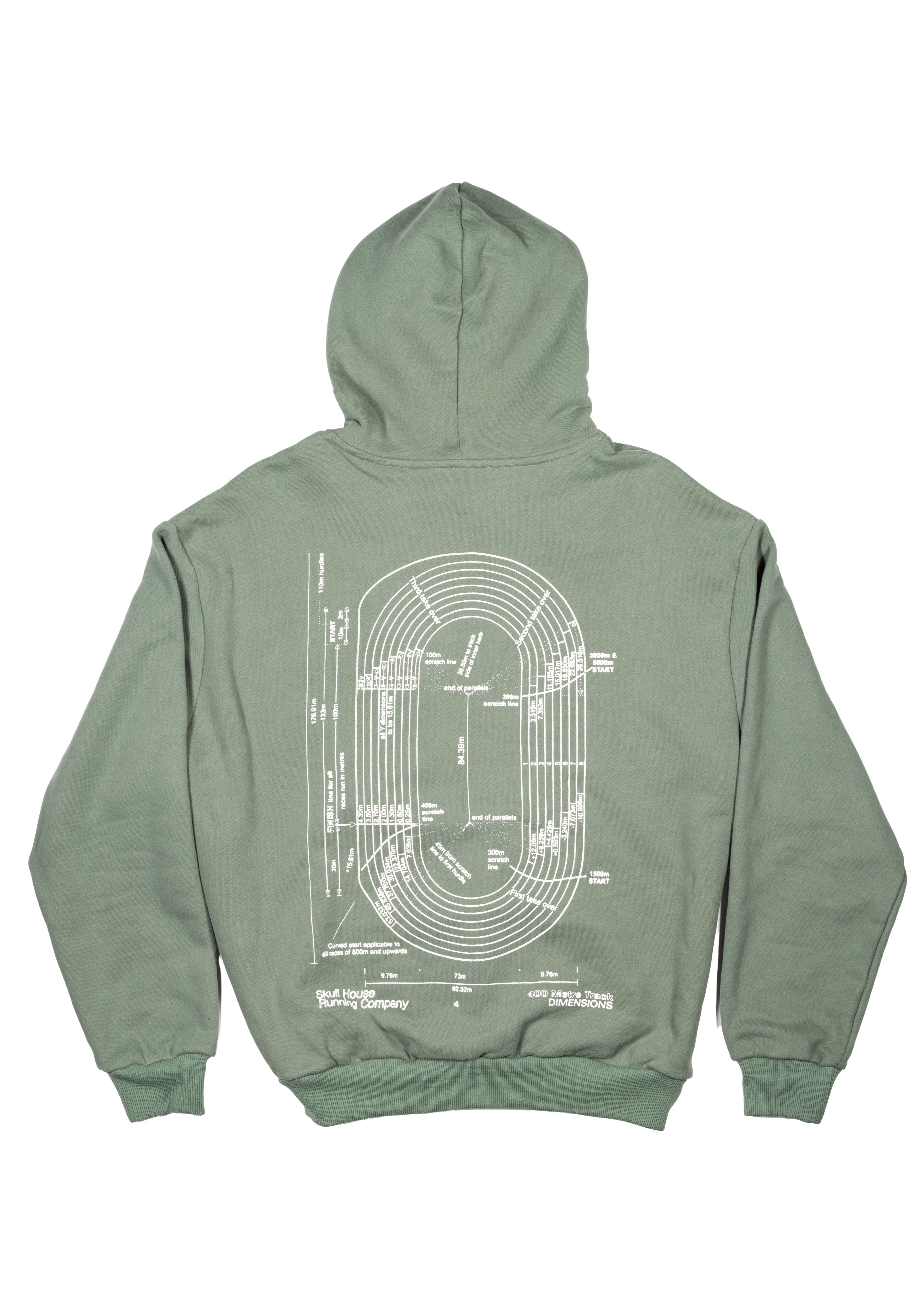 DIMENSIONS HOODIE, UNISEX - FOREST GREEN