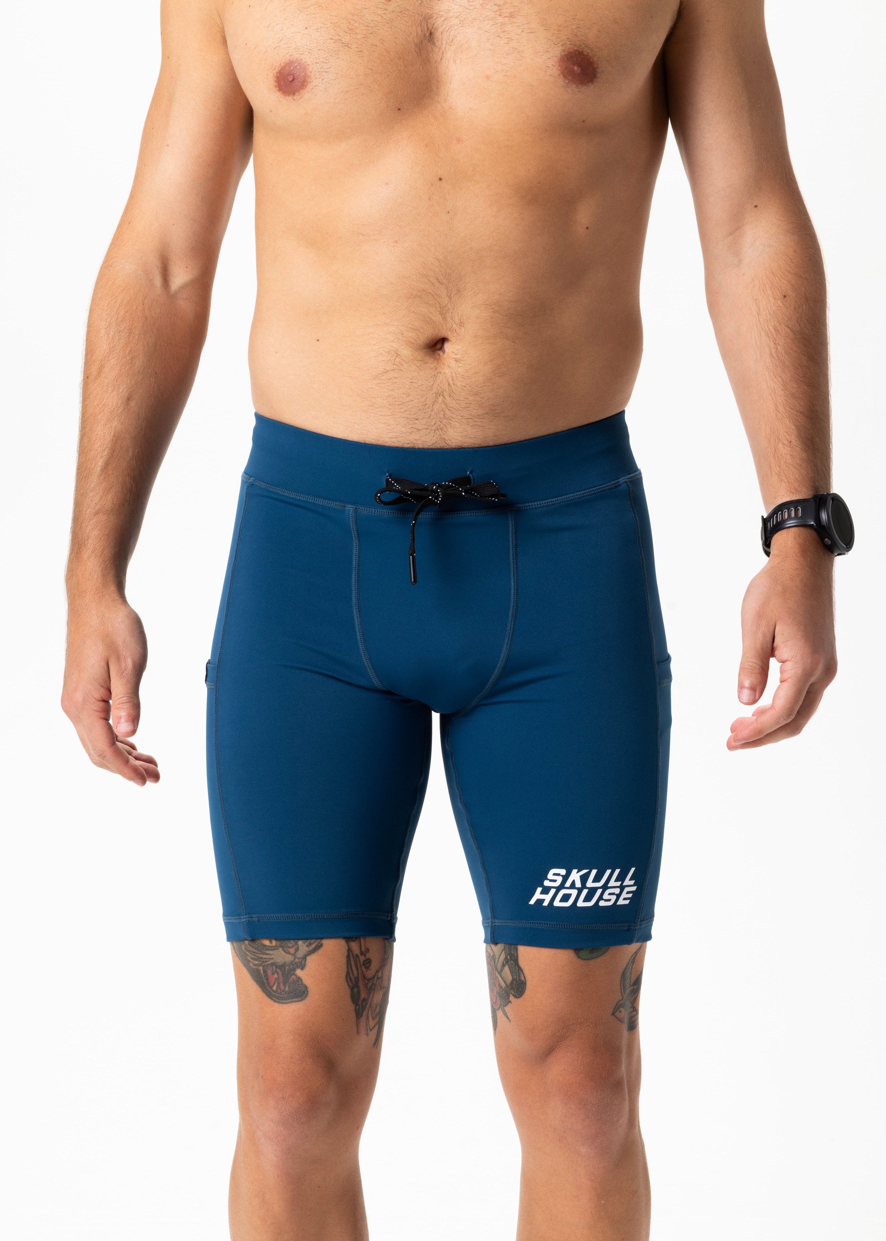 DEADRINGER 8" HALF TIGHTS - NITRO BLUE