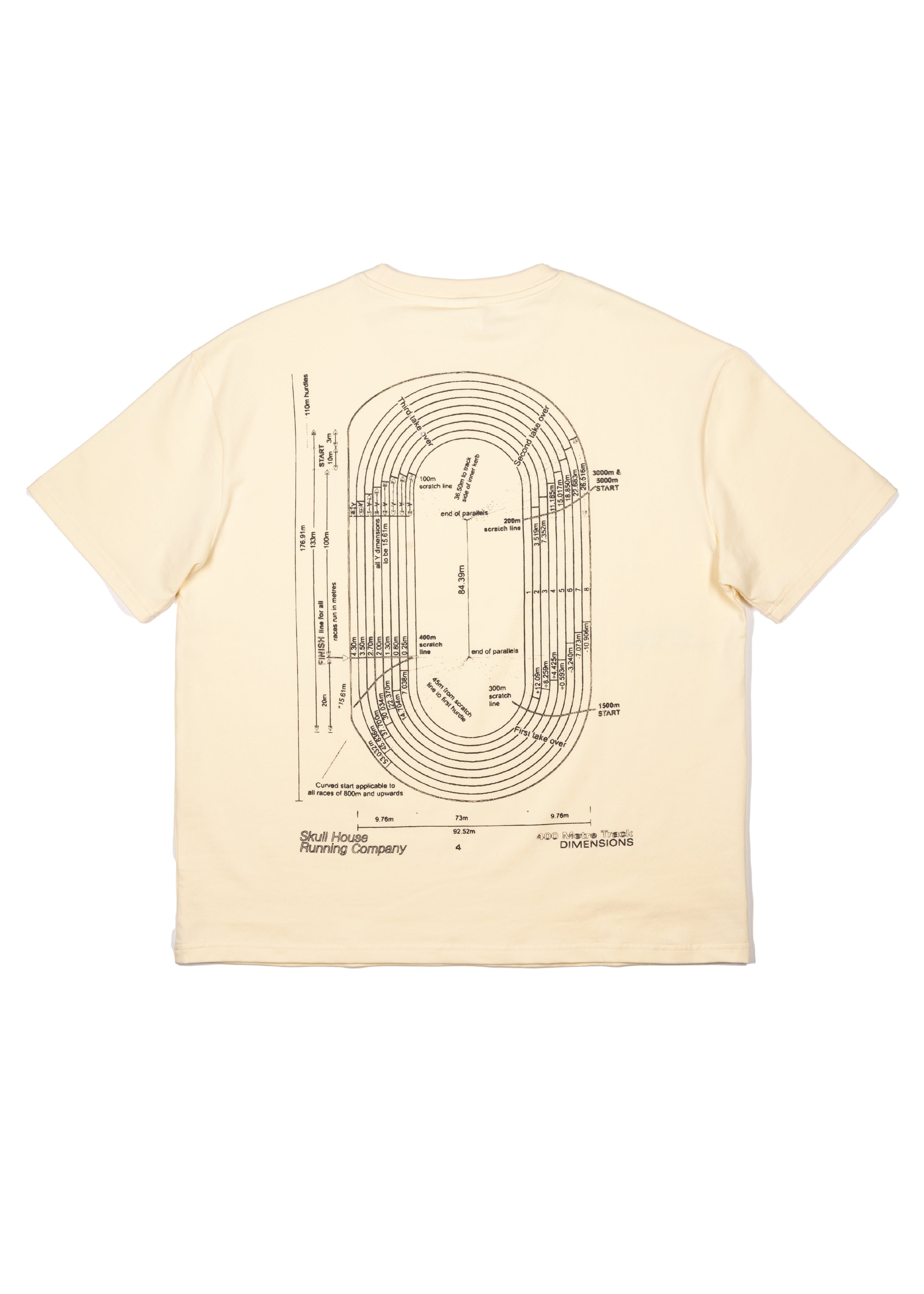 DIMENSIONS OVERSIZED TEE, UNISEX - BUTTER